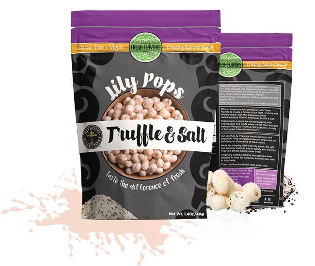 1.6oz Lily Pops - Popped Water Lily Seeds - Truffle and Salt