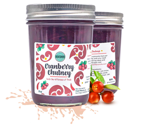 
            
                Load image into Gallery viewer, 8oz All Natural cranberry chutney, Indian Condiment - Sweet with a hint of spices
            
        