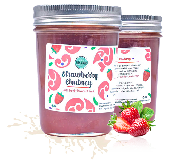 80z strawberry chutney - Indian Condiment