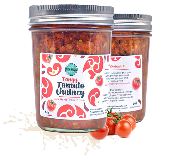 8oz Tangy Tomato Chutney - Indian Condiment